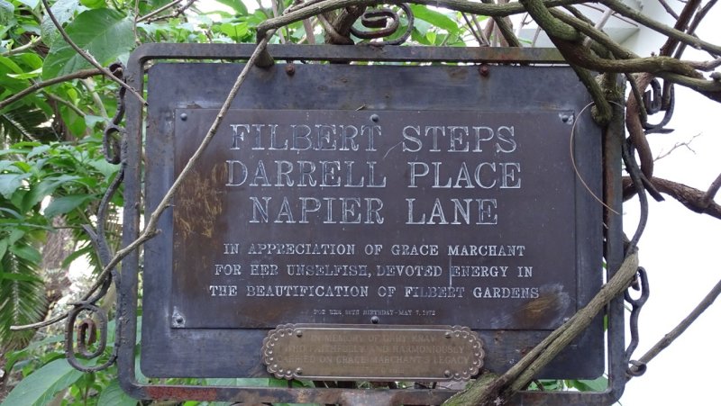 Filbert Steps, Darrell Place, Napier Lane