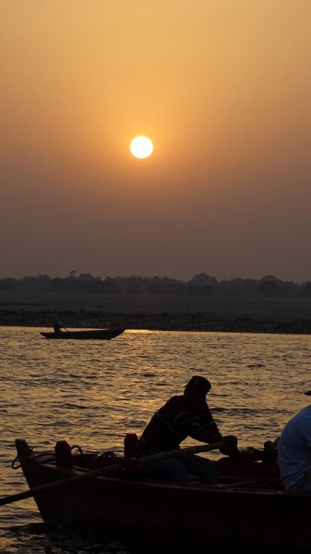 Sunrise over the Ganges