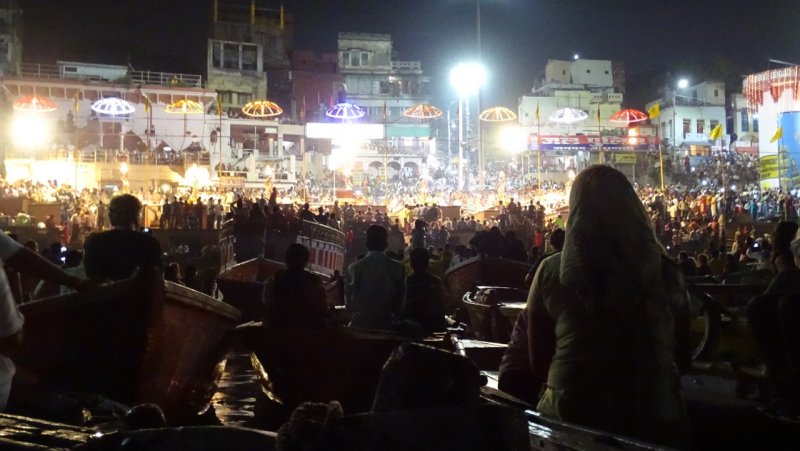 Evening Sacred Prayer Ceremony on Ganges River