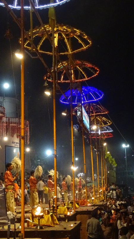 Evening Sacred Prayer Ceremony on Ganges River
