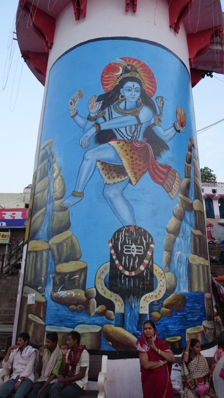 Street Art on the banks of the Ganges