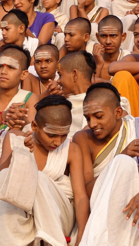 Monk on the shore of the Ganges River