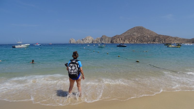 Karina on Medano Beach