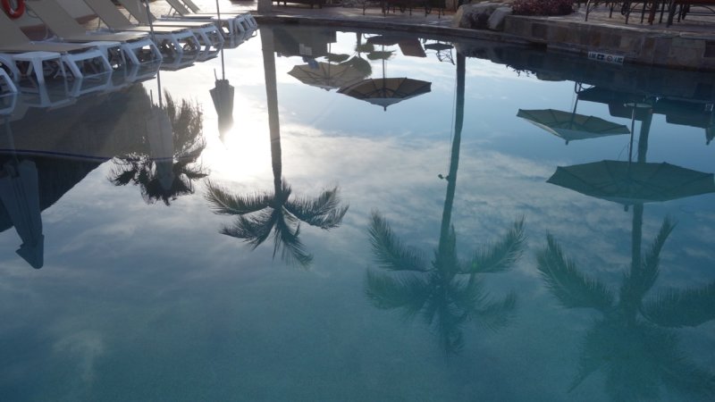 Hacienda del Mar Pool Reflection