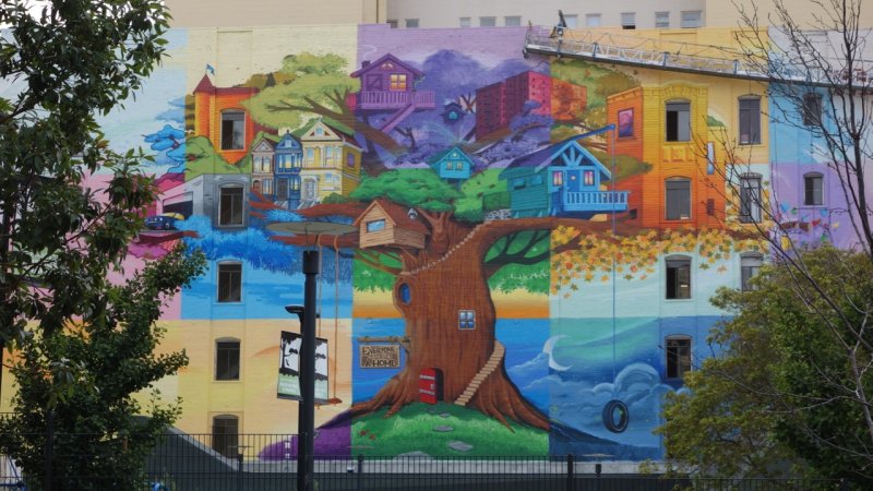 Father Alfred E. Boeddeker Park Mural