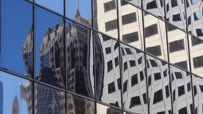 Financial District Window Reflections
