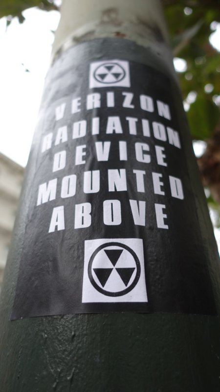 Verizon Radiation Device Mounted Above