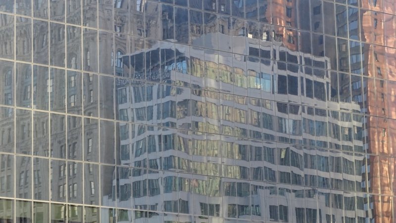Lower Manhattan Window Reflections
