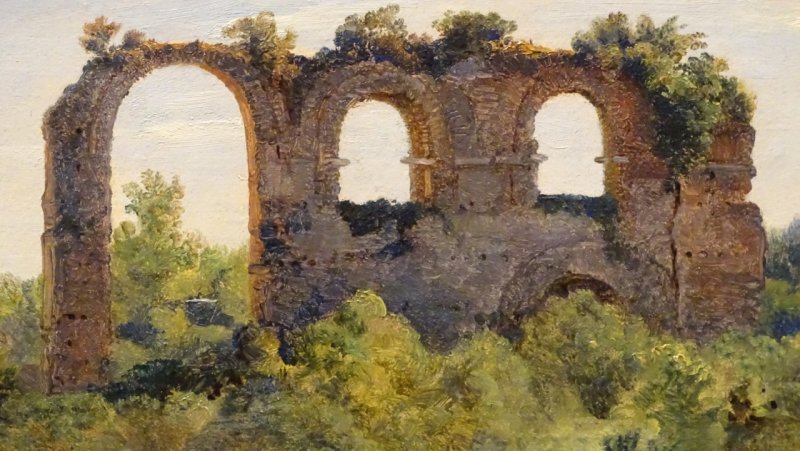  Andr Giroux | A Section of the Claudian Aqueduct, Rome