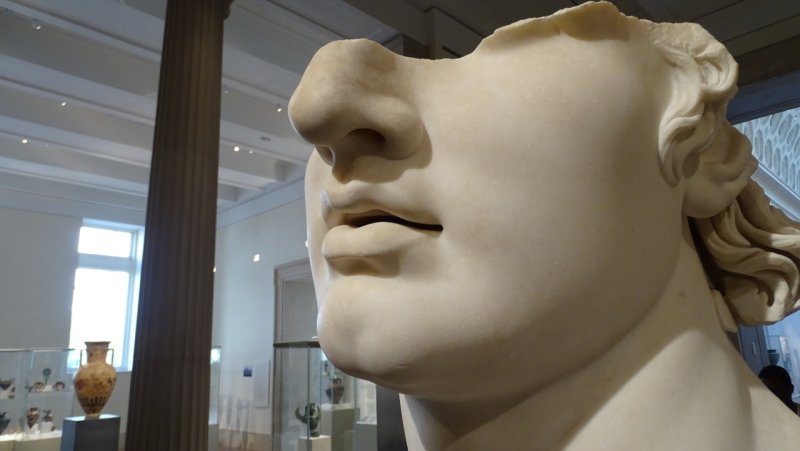 Fragmentary Colossal Head of a Youth
