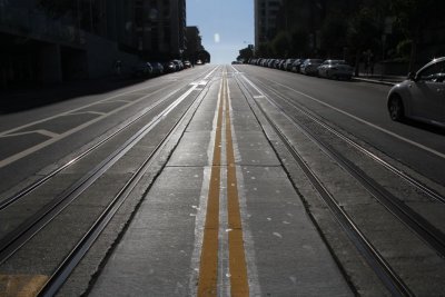 California Street Cable Car Tracks