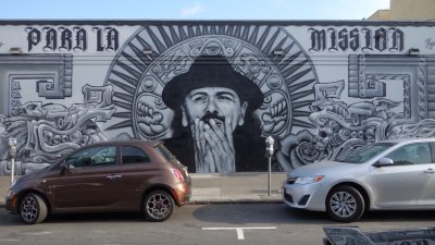 Santana mural on 19th Street