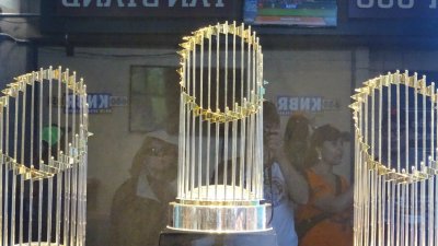 Giant's World Series Trophies