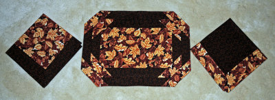 Autumn Leaves Placemat and Napkins