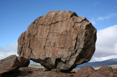 A five meter high boulder