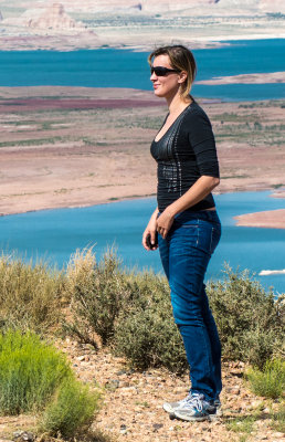 Posing at Lake Powell, Arizona