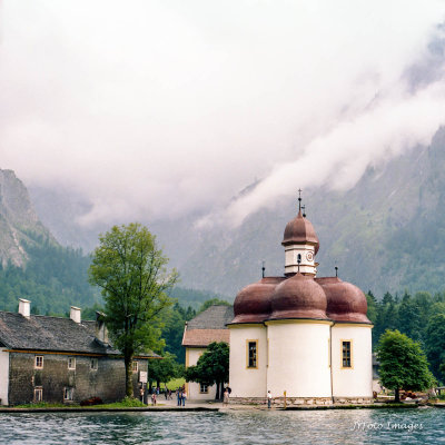 Lake Konigsee and St. Bartholoma Church