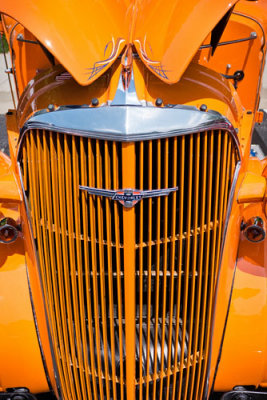 Orange Chevy Truck Grille