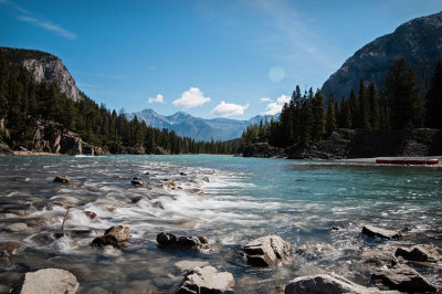 Downstream from Bow Falls