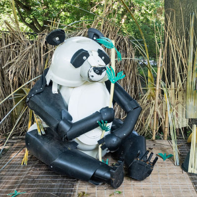 Panda Found Item Sculpture
