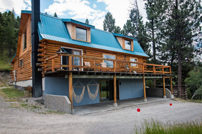 Back Porch of Log Cabin