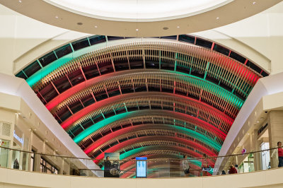 Red n Green Curved Ceiling