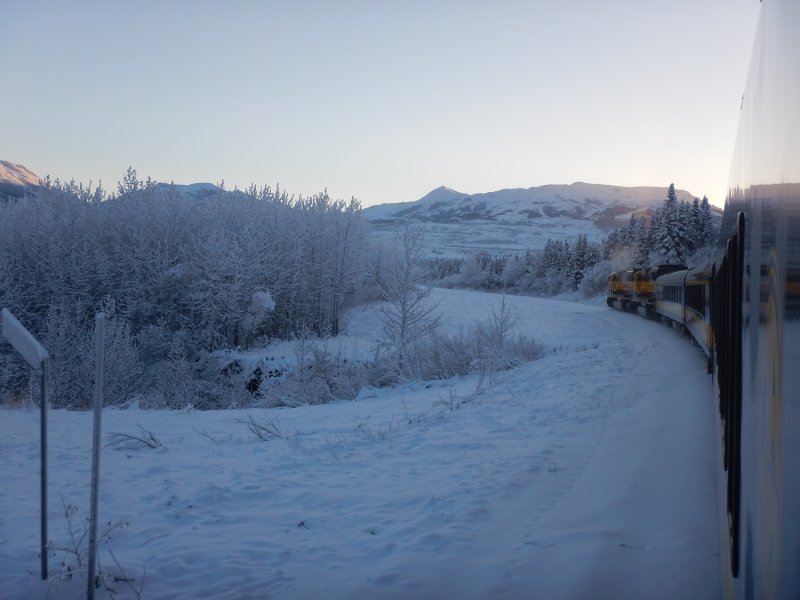 Approaching Nenana River Canyon