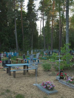 Begraafplaats in het bos/Cemetery in the forest