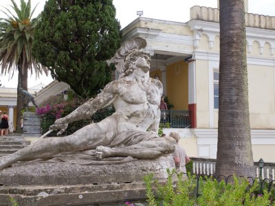 Corfu Statue of  achilles