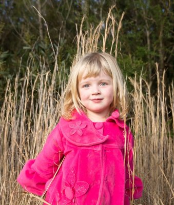 Girl in grass