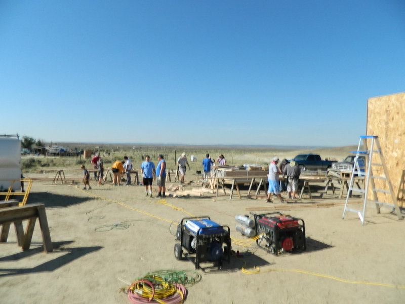 Working in the heat - not a cloud in sight