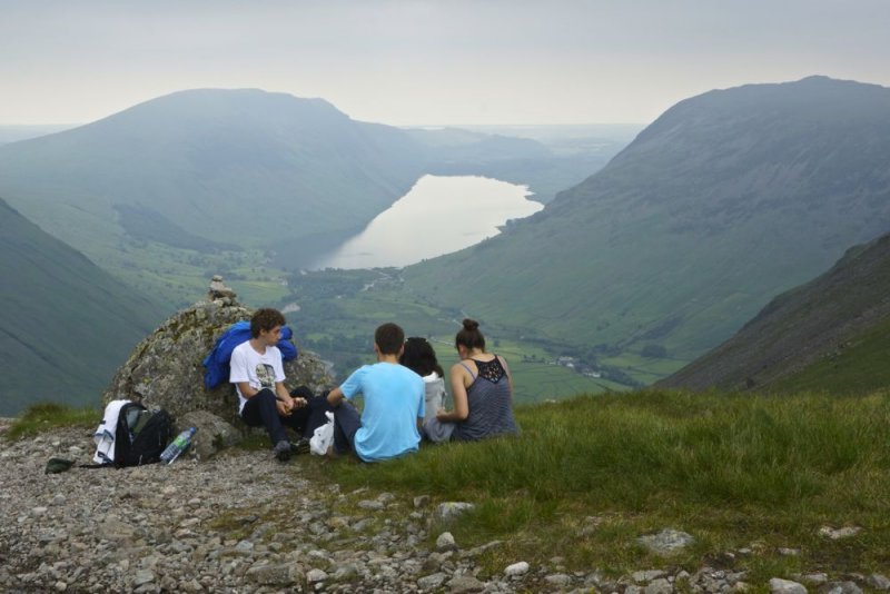 Scafell, a pause for lunch