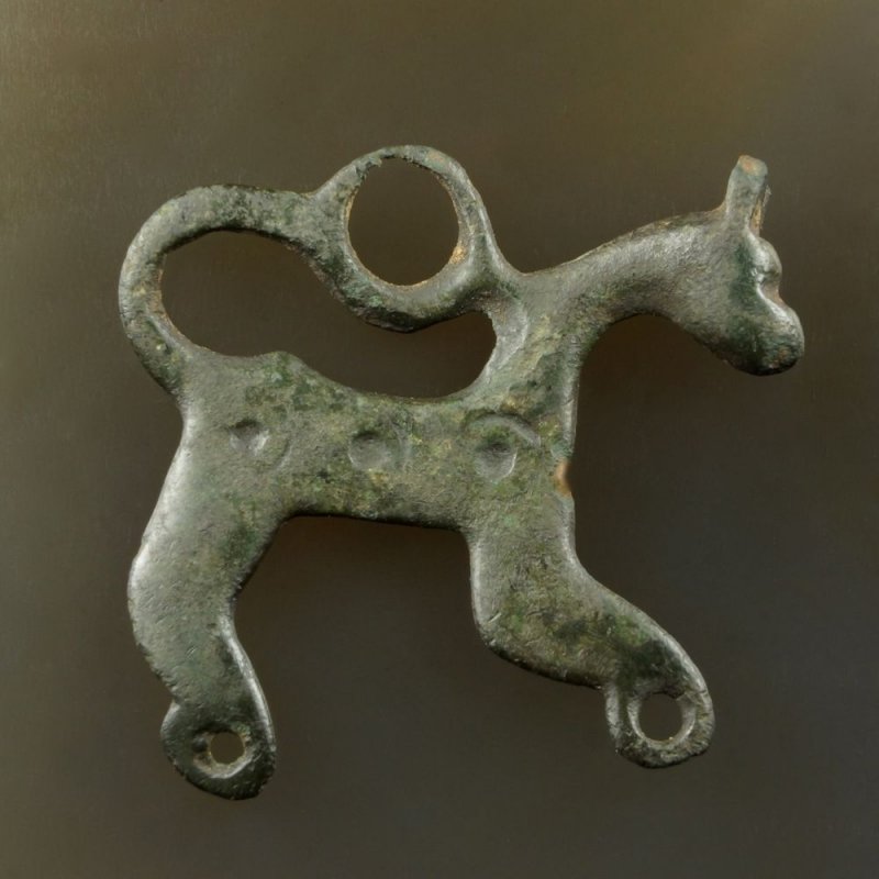 Zoomorphic pendant (Novgorod horse), ca 11th century, Kievan Rus.