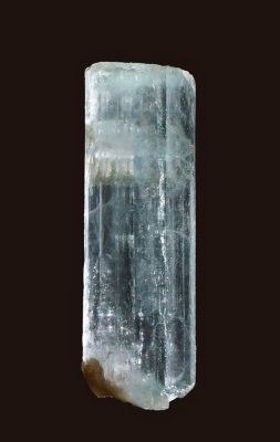 Slievenamiskan, Mourne Mountains transparent terminated aquamarine, 19 mm long