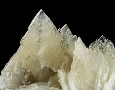 Spear-shaped barite crystals to 5 cm long, Wetgrooves Mine, Wensleydale, Yorkshire.