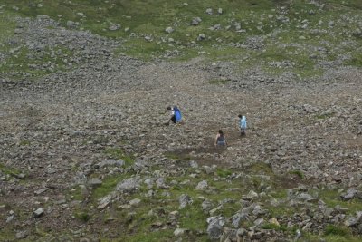 Scafell, down the scree