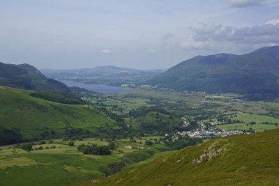 Braithwaite and Bassenthwaite Lake (where ospreys nest) from Barrow.