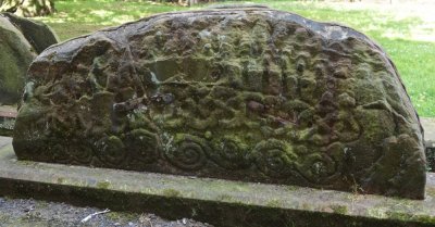 10th century hogback tombstone, St Andrew's churchyard, Penrith