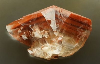 Calcite twin (twin plane {00.1}). Cromhall Quartzite Quarry, Gloucestershire, England, UK. 39 mm long.