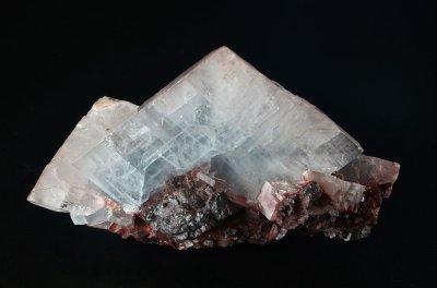 Barite, a beautiful 66 mm doubly terminated and lustrous crystal from Frizington, Cumbria.