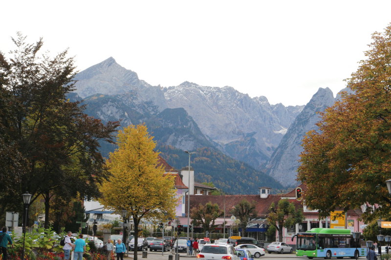 Entering the Town of Garmisch-Partenkirchen