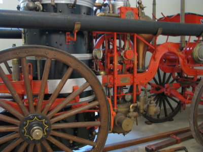 Close-Up of the Steam Engine Fire Truck, 1905