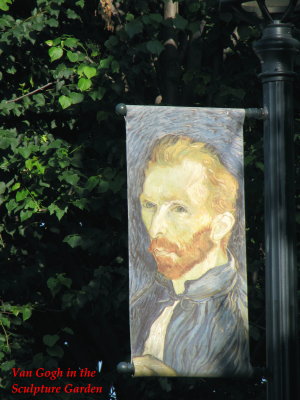 Van Gogh Flag in the Sculpture Garden in DC