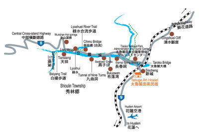 Taroko Gorge Map