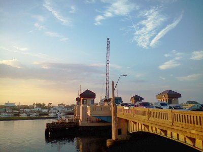 Drawbridge over the Shark River Inlet
