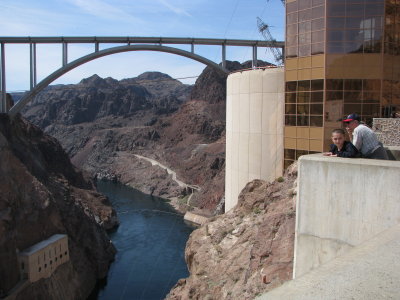 Looking from Hoover Dam towards Lake Mead