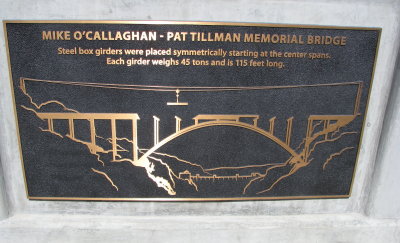 Plaque on Memorial Walking Bridge