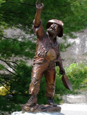 Local Mine Statue