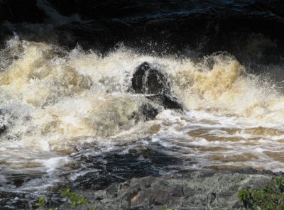 Raging waters of the Machias River