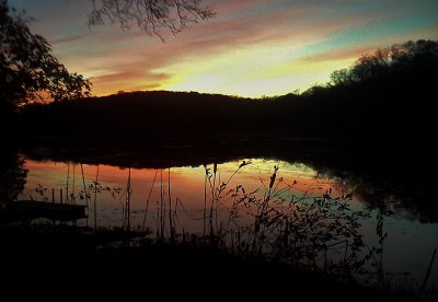 Sunset Over Johnson's Lake